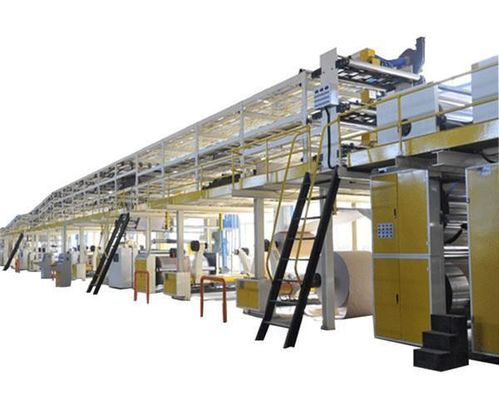 เครื่องผลิตกระดาษแข็งอัตโนมัติ 3 5 7 ชั้นเครื่องผลิตกล่องกระดาษลูกฟูกแบบด้านเดียว